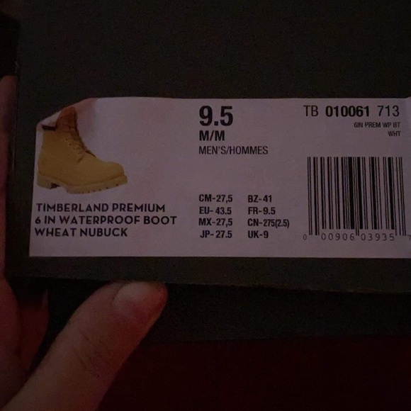 Pai of timberlands brand new never worn
